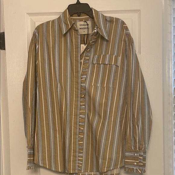 Damson Madder Kylie ruffle Button-Up Shirt - Picture 2 of 4